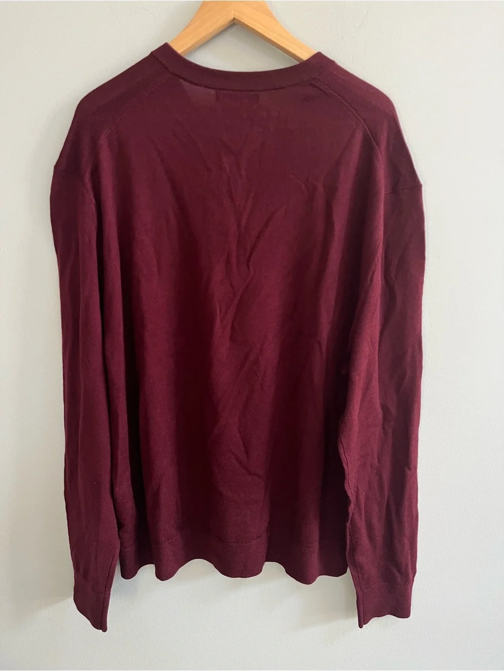 Banana Republic Men's V-Neck Merino Wool Sweater Size XXL Layering Career